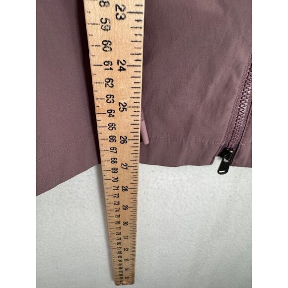 Athleta Advantage Cinch Top athleisure zip up‎ hiking Damask mauve sz SP - Picture 6 of 6